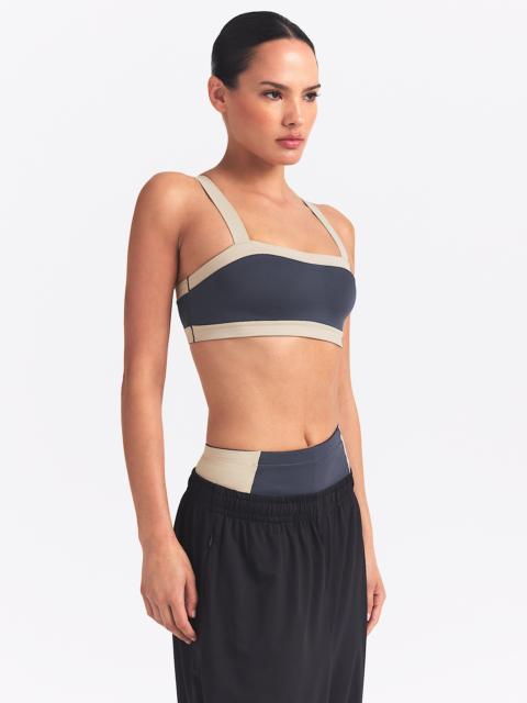 NikeSKIMS Matte Shine Mix Women's Straight-Neck Bra