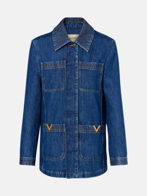 VGold denim field jacket
