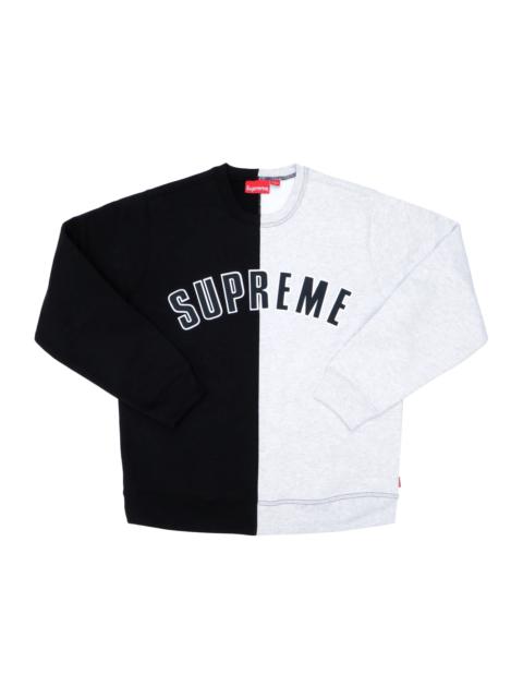 Supreme Split Crewneck Sweatshirt Black