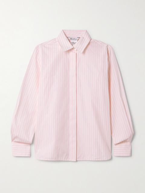 Striped Cotton-poplin Shirt