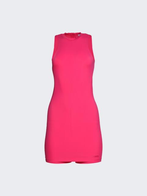 Merged Romper Dress Hot Pink