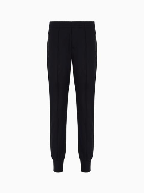 Ponte-di-Roma fabric joggers