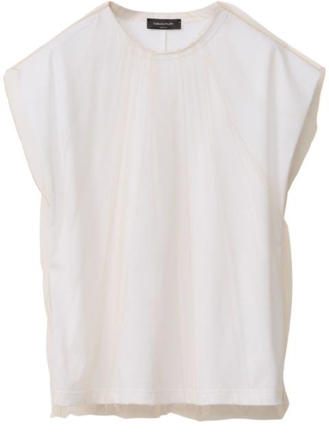 organza-overlay top