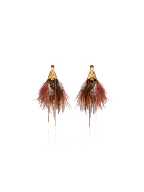 Luminous Fortune Feather Earrings multi