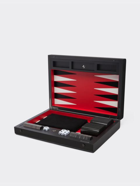 Backgammon board in wood and carbon fibre