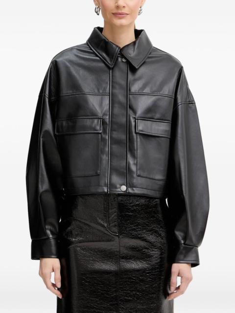 Flaminia faux-leather jacket