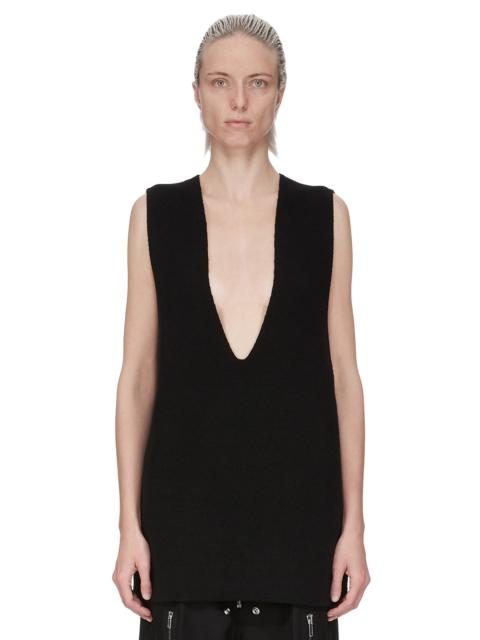 V Tank Sweater in Black