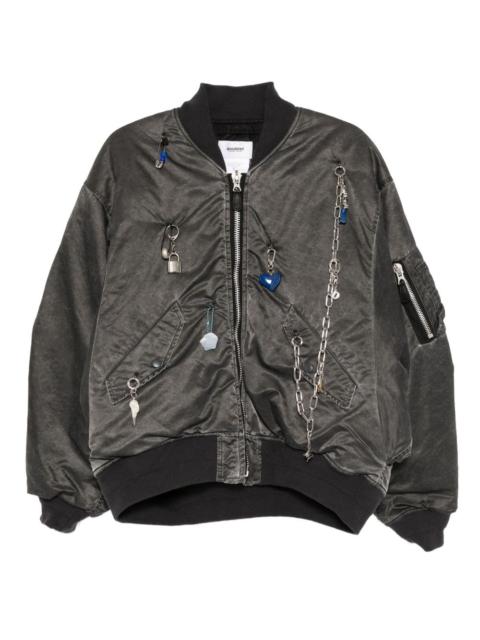 key-chain bomber jacket