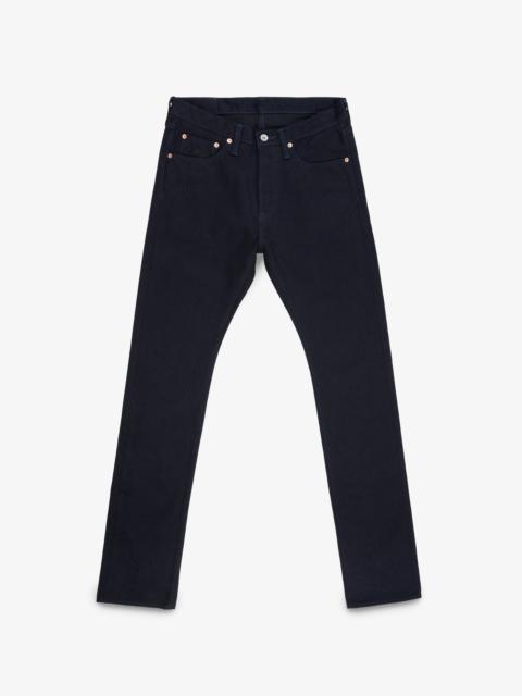IH-555S-142IB 14OZ SELVEDGE DENIM SLIM CUT  JEANS - INDIGO/BLACK
