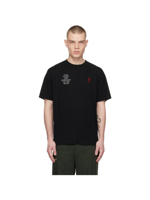 Black Embroidered T-Shirt