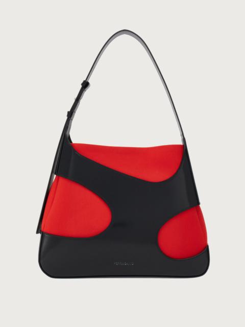 Shoulder bag with cut-out detailing (L)