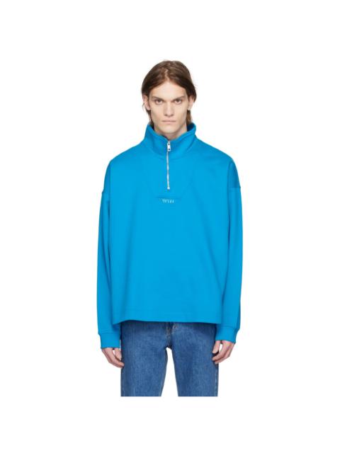 Blue Half-Zip Sweatshirt