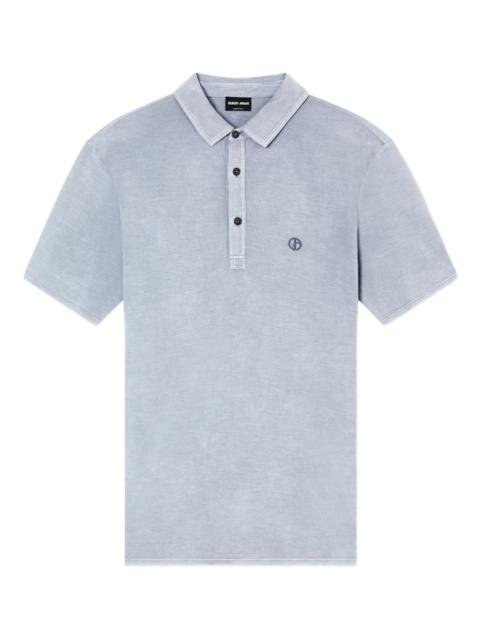 logo-embroidered polo shirt