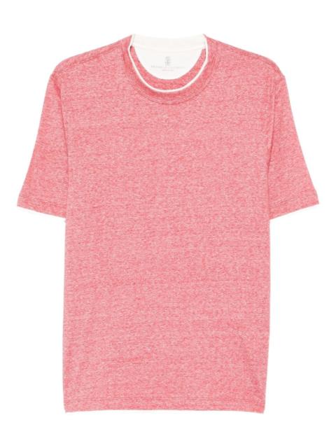 contrast-trim T-shirt