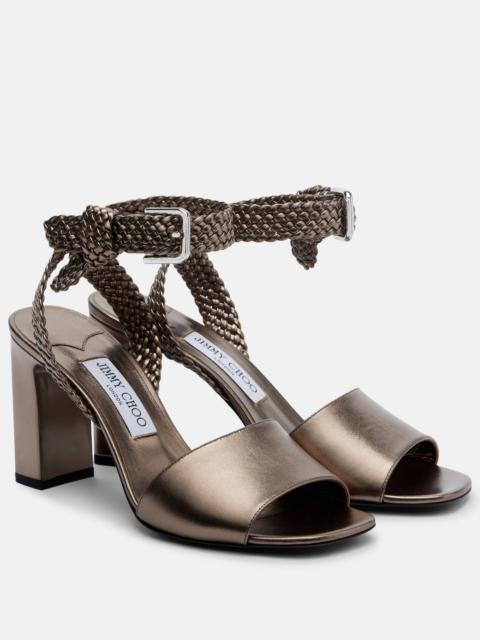Rori metallic leather sandals