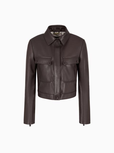 SHORT NAPPA-LEATHER JACKET