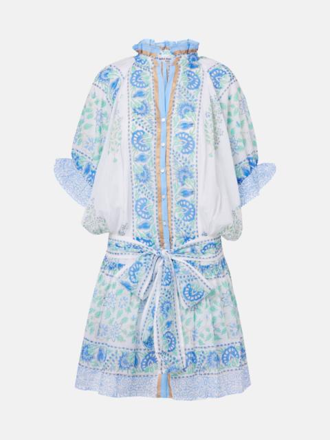 Paisley cotton minidress