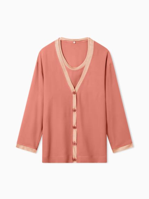 TWIN-SET IN SILK DOUBLE GEORGETTE