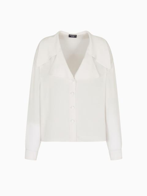 ICON SILK DOUBLE GEORGETTE SHIRT