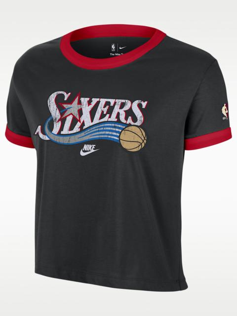 Philadelphia 76ers Essential Hardwood Classics Women's Nike NBA T-Shirt