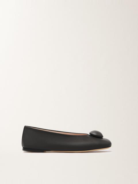 Ballet flat in black nappa leather