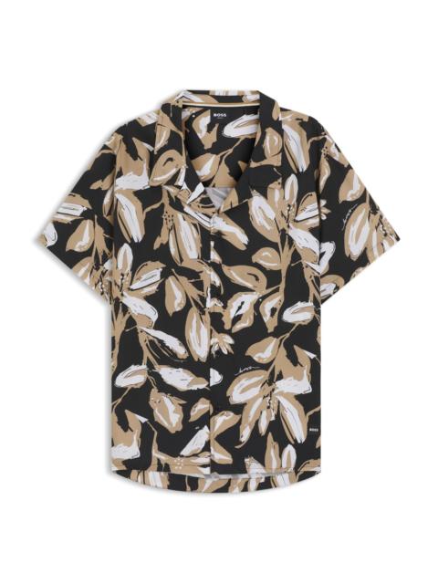 REGULAR-FIT BEACH SHIRT WITH ALL-OVER PRINT