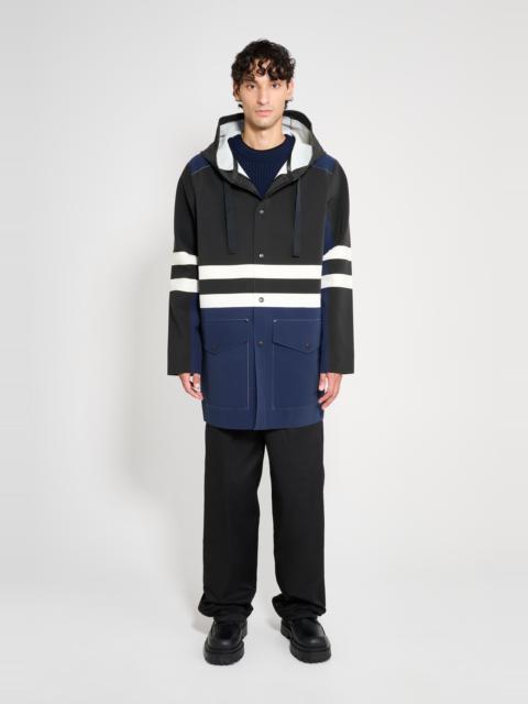 Nockeby Raincoat Black/Navy/White