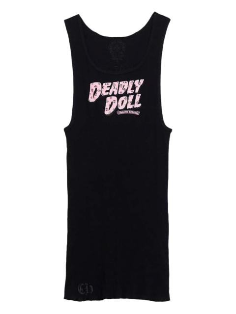 deadly doll graphic tank top