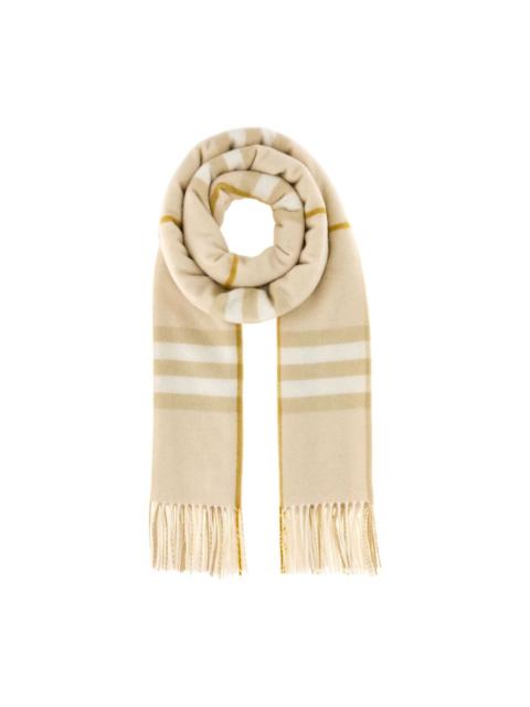 checked cashmere scarf