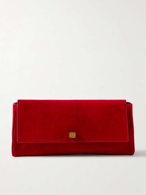Audrey suede clutch Red