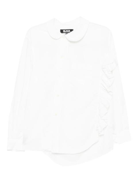 asymmetric ruffled shirt