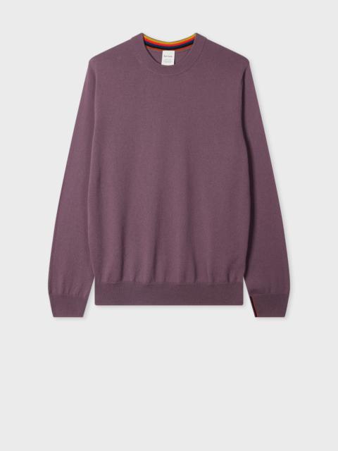 Mauve Cashmere Crew Neck Sweater
