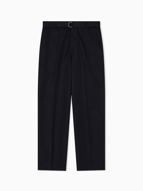 COTTON TROUSERS WITH MATCHING BELT