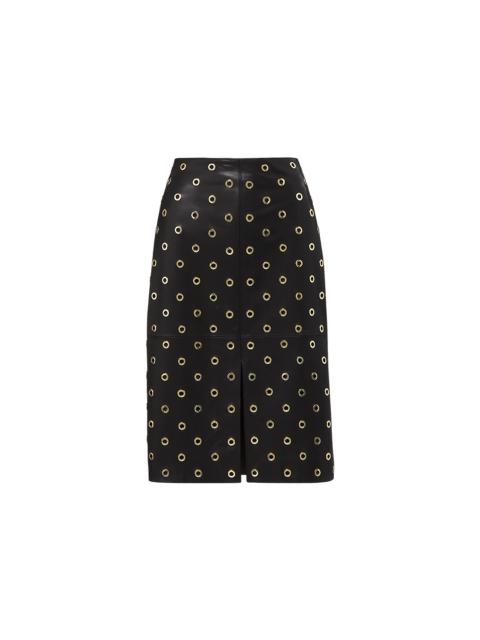 ANDERSON LEATHER GROMMET SKIRT