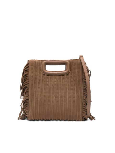 fringed cut-out handle mini bag