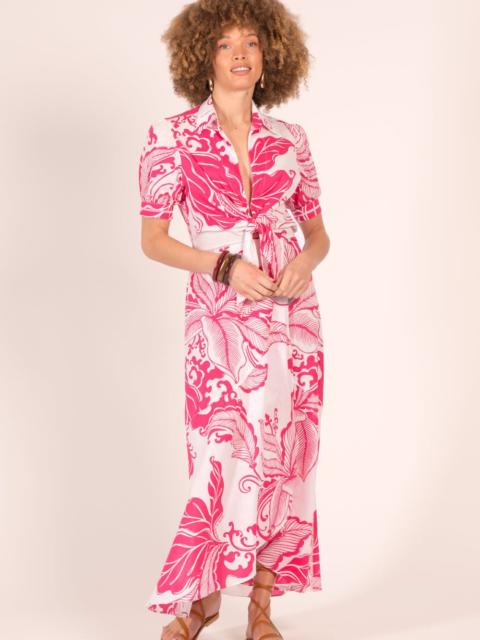 Long Dress Eren - Pink Reef Wave