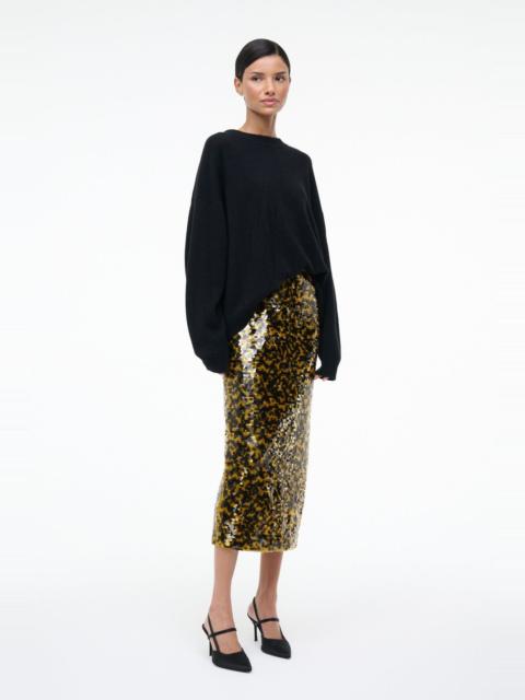 STAUD CIARA SKIRT TURMERIC BLACK