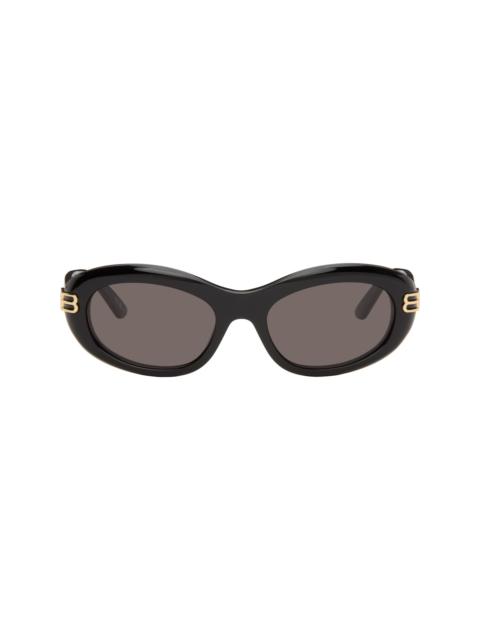 Black Casino Round Sunglasses