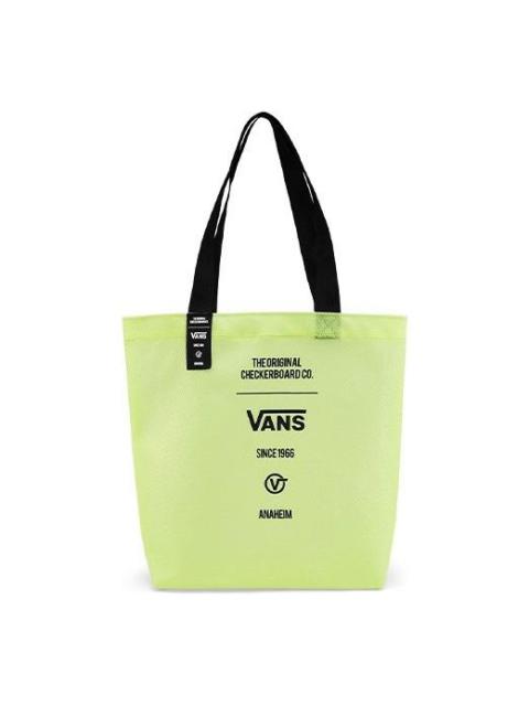 Vans Logo Printed PVC Tote Bag 'Green Black' VN0A4P4BH37
