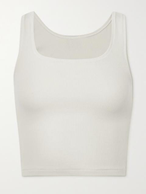 Ribbed Cotton-blend Jersey Tank