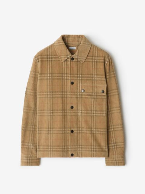 Check Corduroy Overshirt