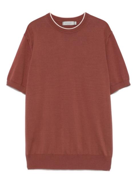 fine-knit T-shirt