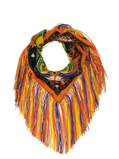 Fringed scarf