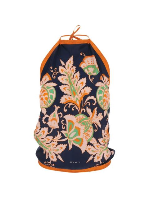 floral halterneck top