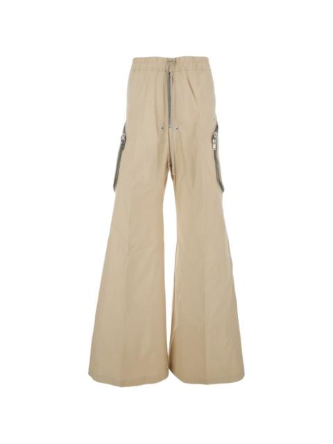 zip-detail trousers