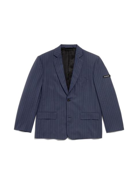 Women's Regular Single Breasted Jacket in Dark Navy