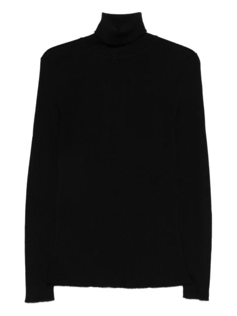 roll-neck wool sweater