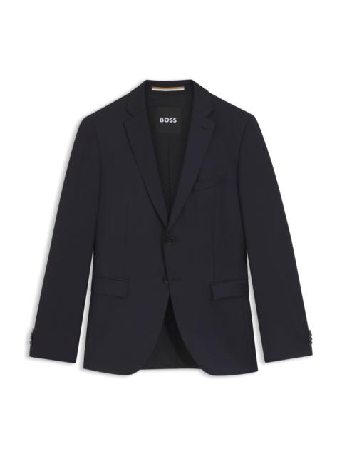 SINGLE-BREASTED JACKET IN VIRGIN-WOOL SERGE