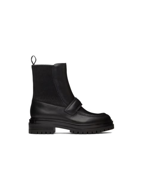 Black Leather Berck Boots