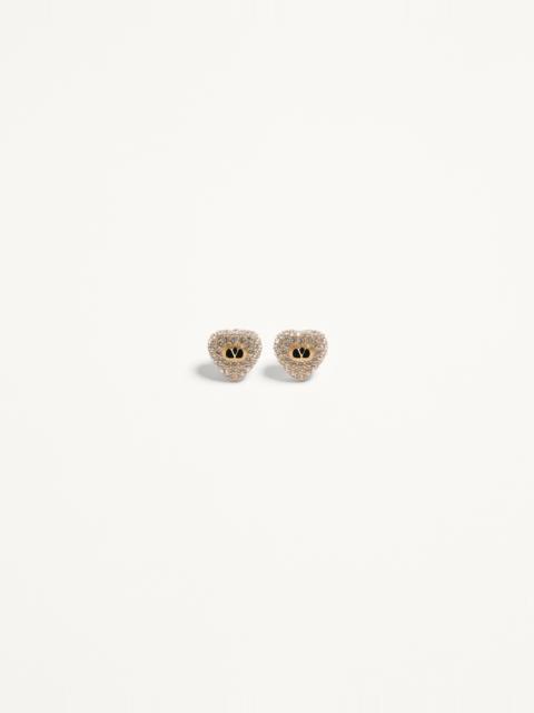 COEUR ROYAL EARRINGS IN METAL, ENAMEL AND SWAROVSKI® CRYSTALS